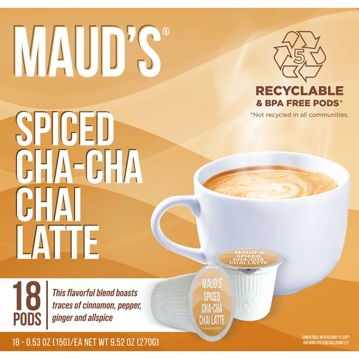 Maud's Chai Tea Latte Pods - 36ct