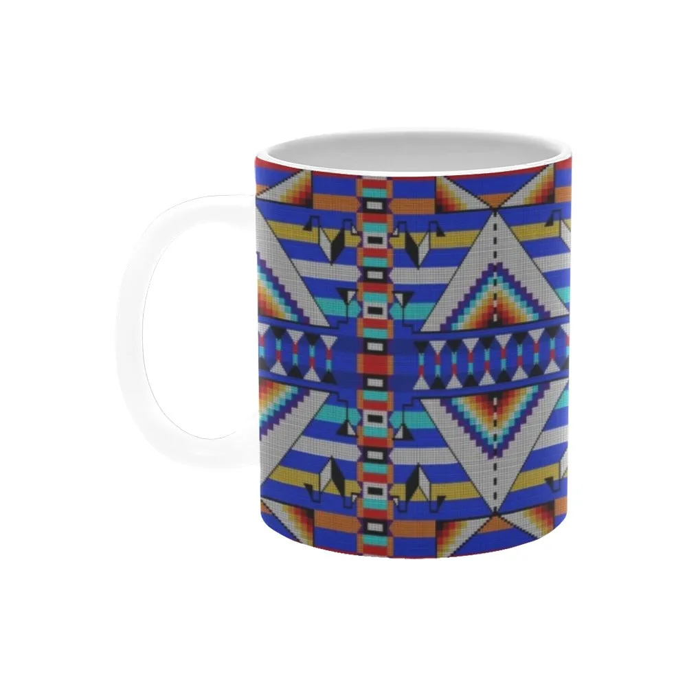 Medicine Blessing Blue White Mug(11OZ)