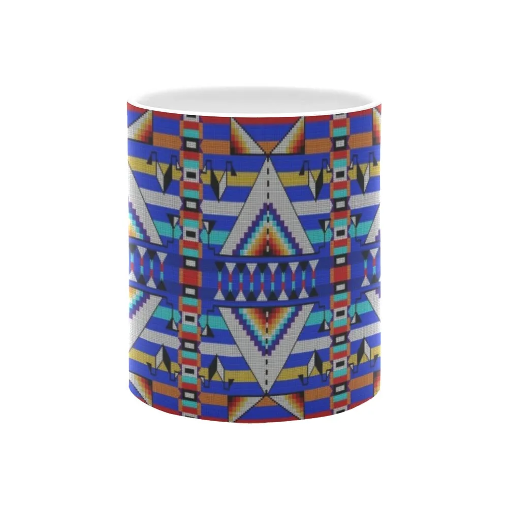 Medicine Blessing Blue White Mug(11OZ)