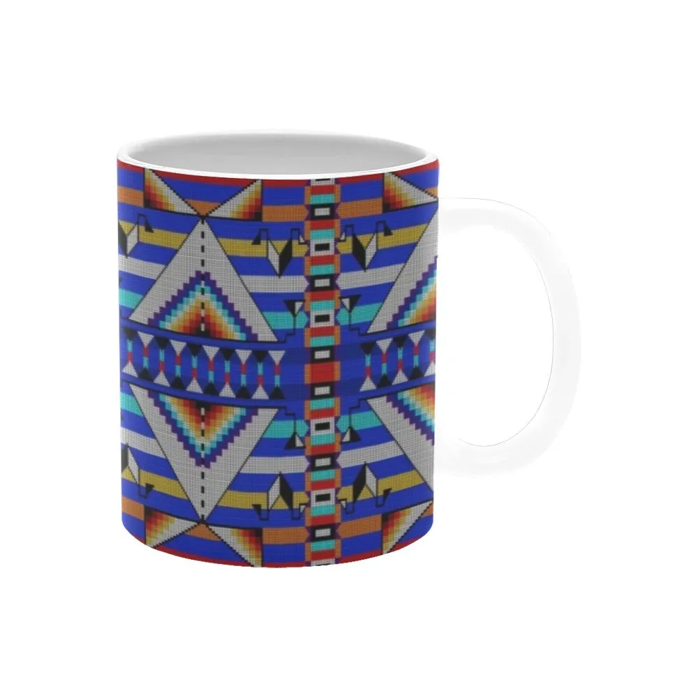 Medicine Blessing Blue White Mug(11OZ)