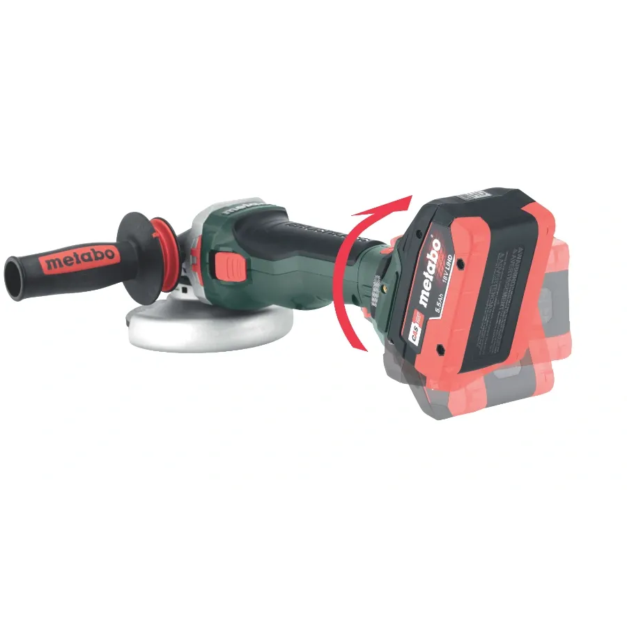 Metabo 601733520 Metabo WPB 18 LTX BL 15-150 Quick DS 18V 6" 1500W Brushless Angle Grinder 5.5Ah   Quick Charger Kit