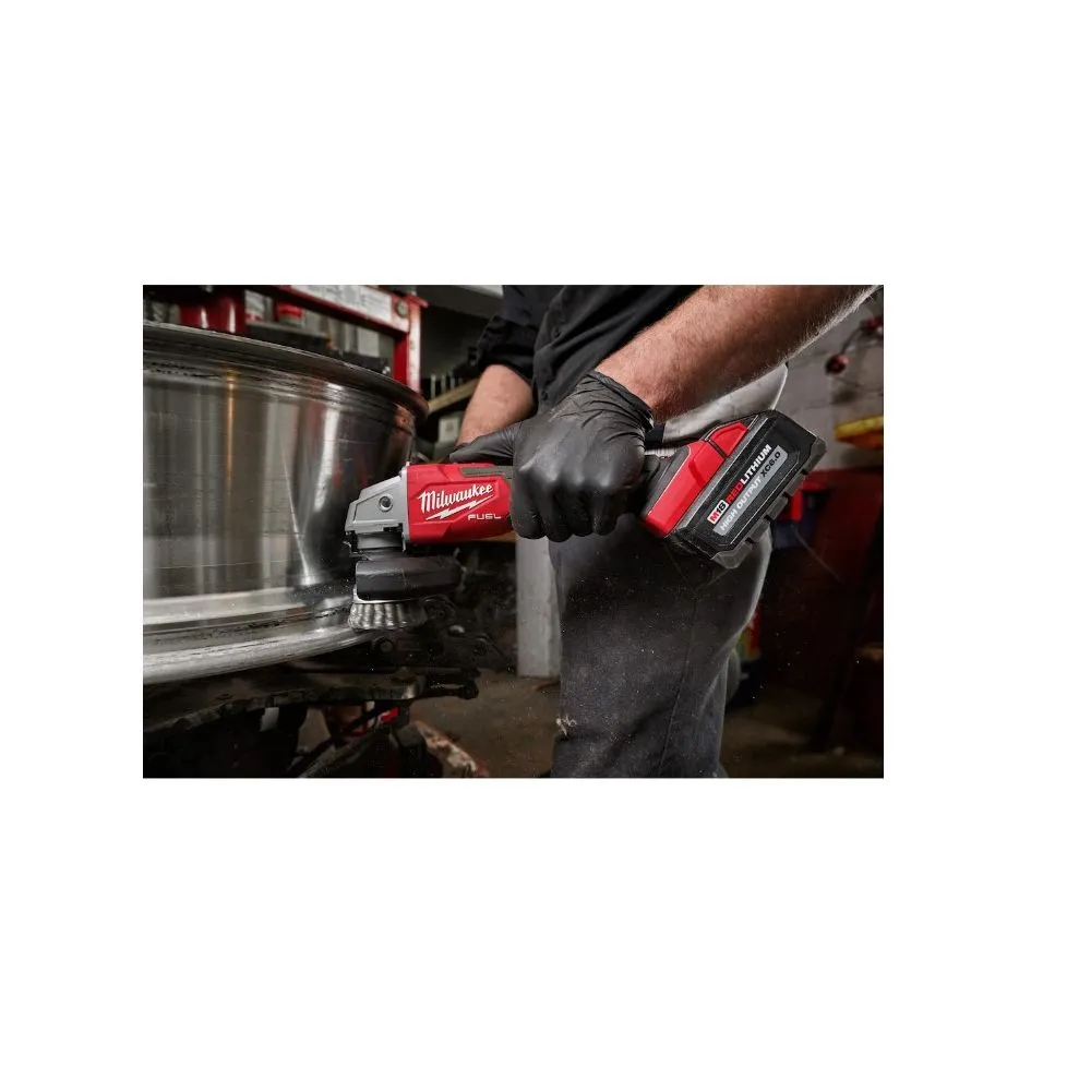 Milwaukee 2889-20 M18 FUEL 18-Volt Brushless 4-1/2 in./5 in. Grinder with Variable Speed Slide Switch (Tool-Only)