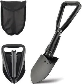 Mini Folding Shovel | High Carbon Steel | Portable | Lightweight | Outdoor Tactical Survival | Foldable Mini Shovel