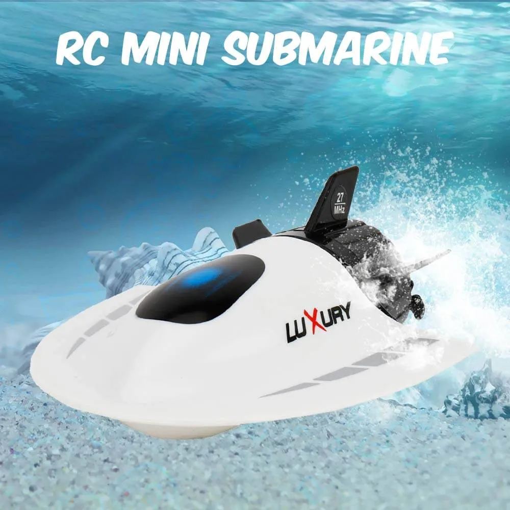 Mini RC Submarine Boat Remote Control Waterproof Diving Toy for Kids