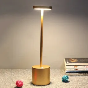 Minimalist LED Table Lamp with Gold Finish for Dining, Desk & More