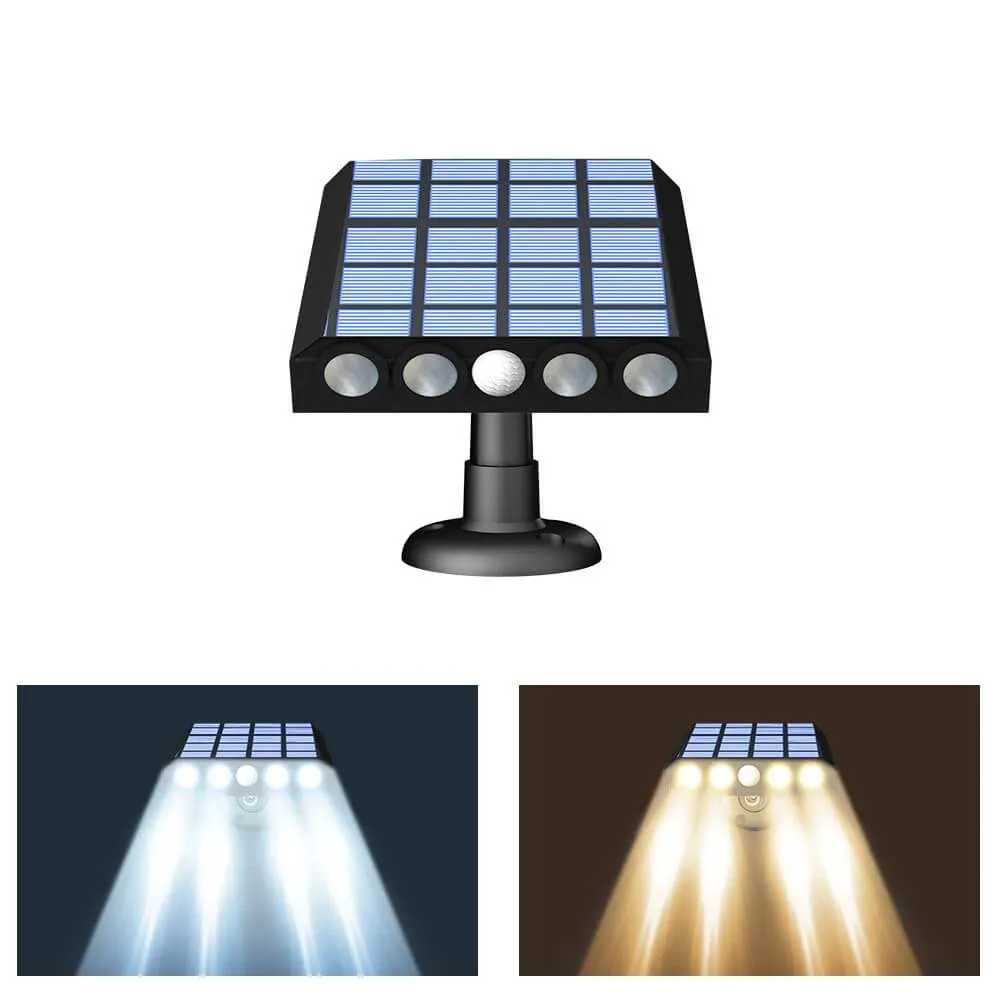 Modern Solar Human Sensor Waterproof Outdoor LED Wall Light