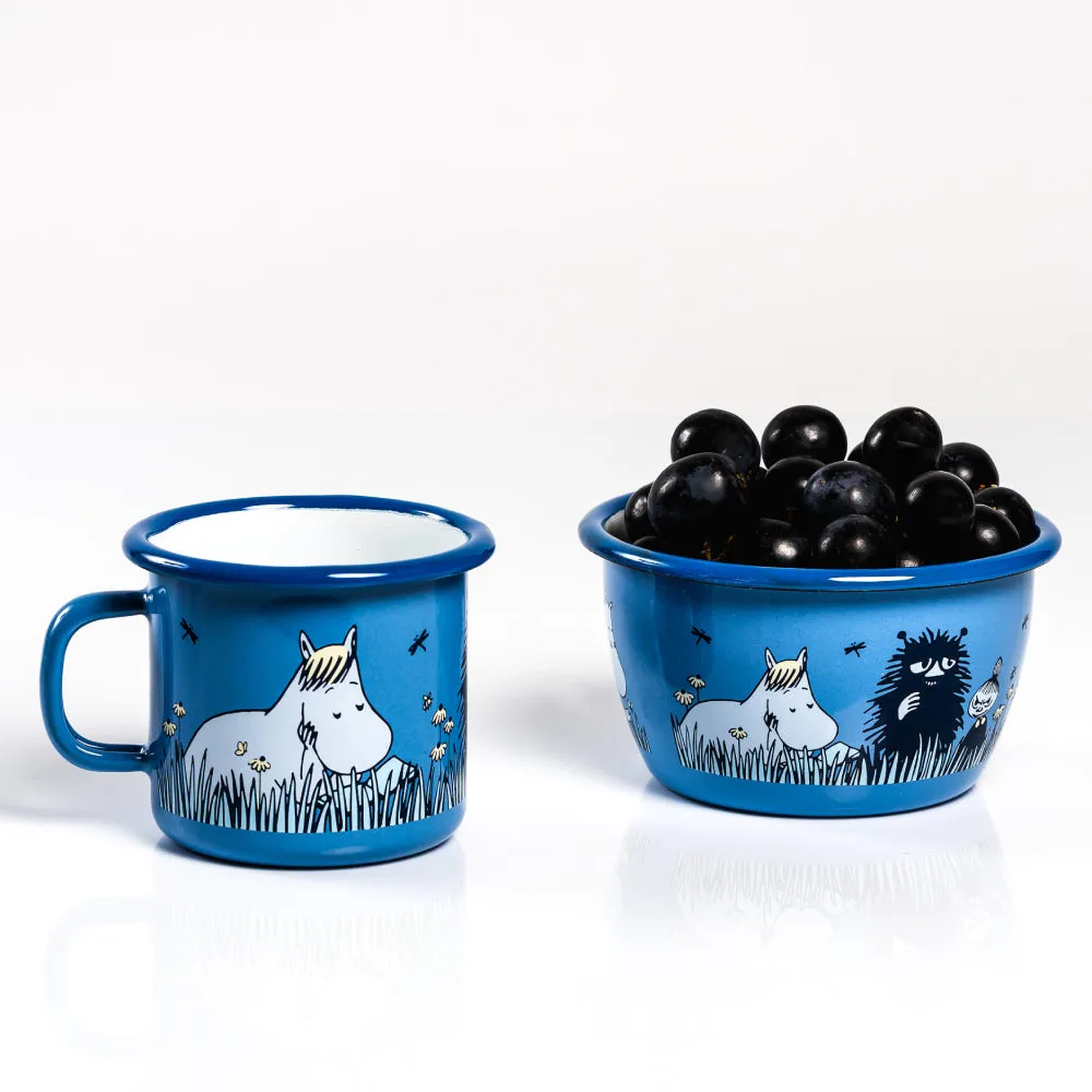 Moomin Enamel Mug 2.5 dl In The Garden Friends