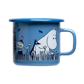 Moomin Enamel Mug 2.5 dl In The Garden Friends