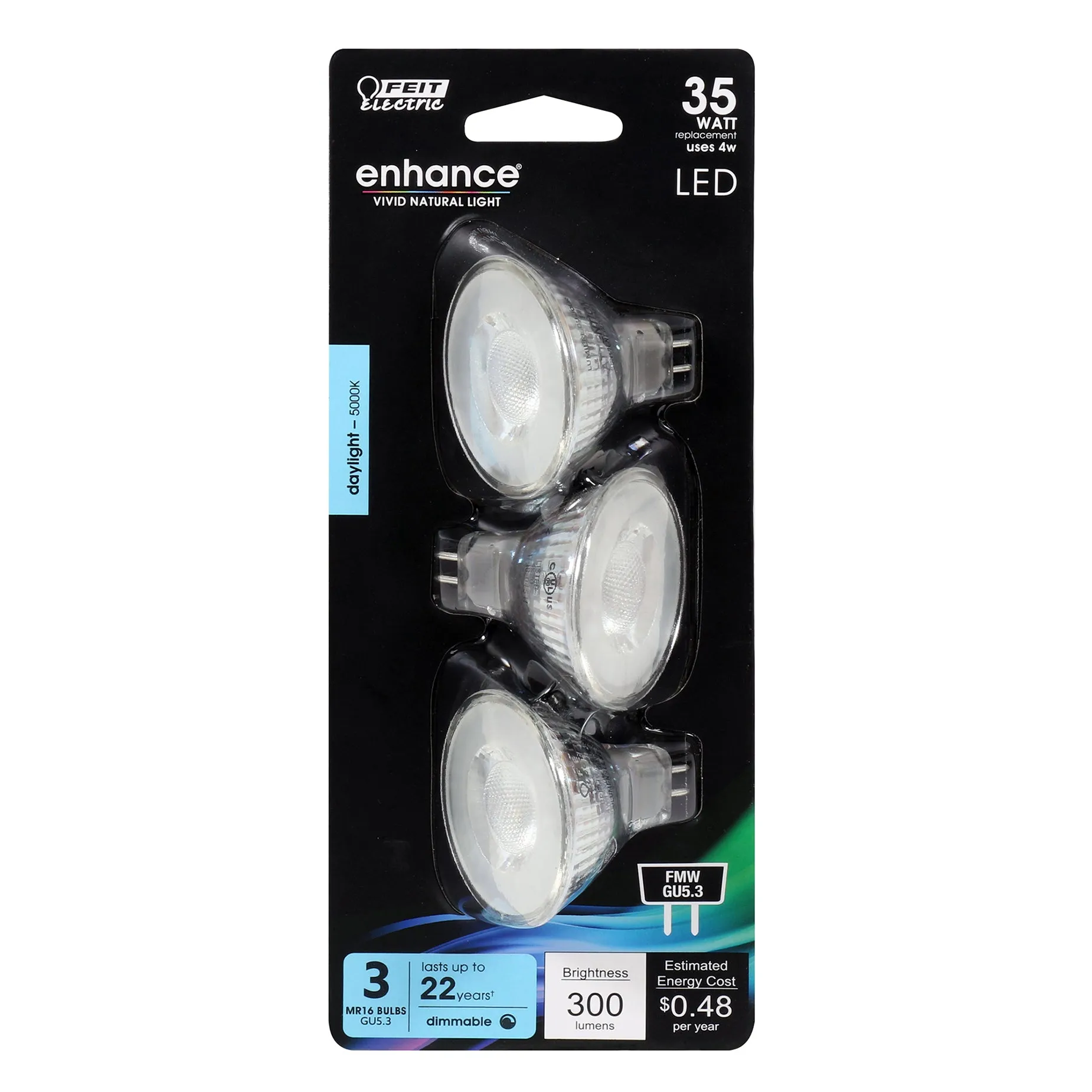 MR16 LED Light Bulbs, GU5.3 Base, Dimmable, Boats and Recreational Vehicles Bulbs