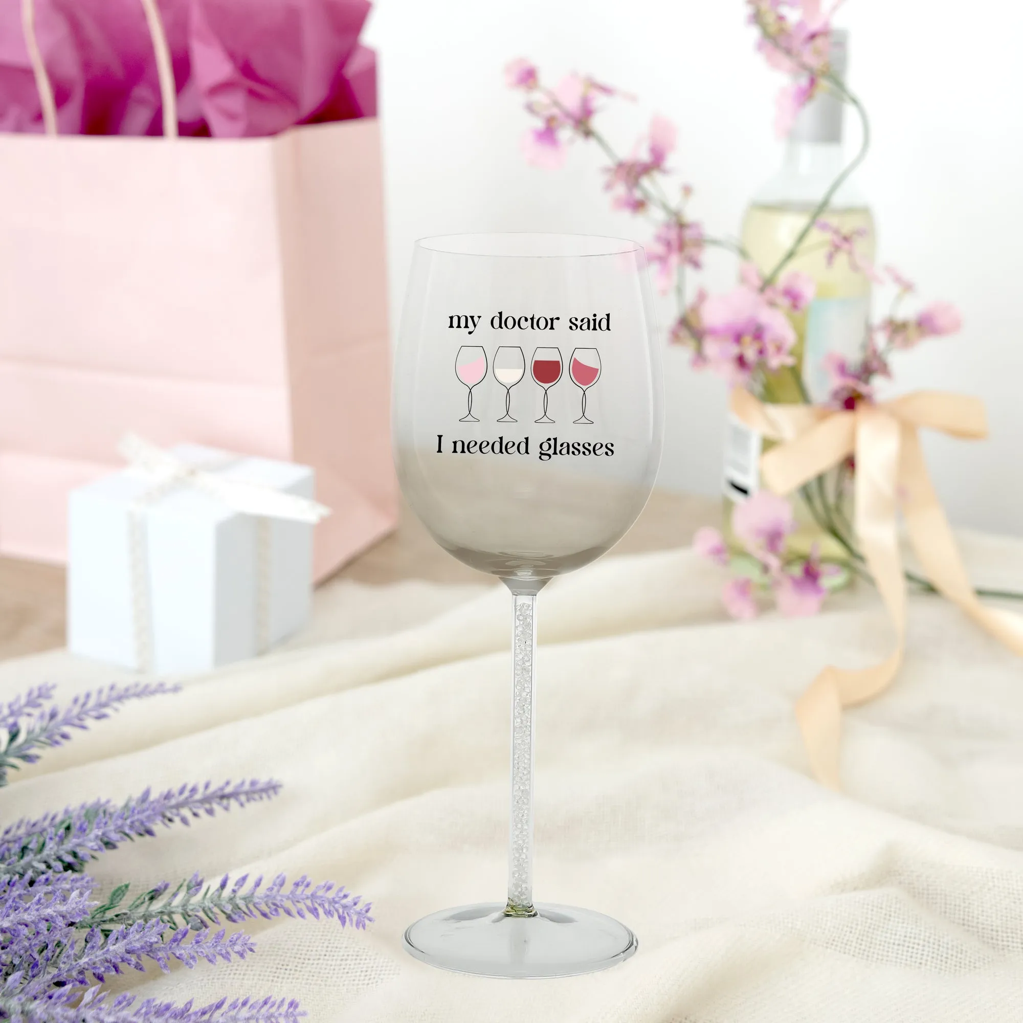 Needed Glasses Gift Boxed 17 oz Wine Glass