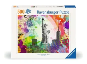 New York Postcard 500 Pc Puzzle