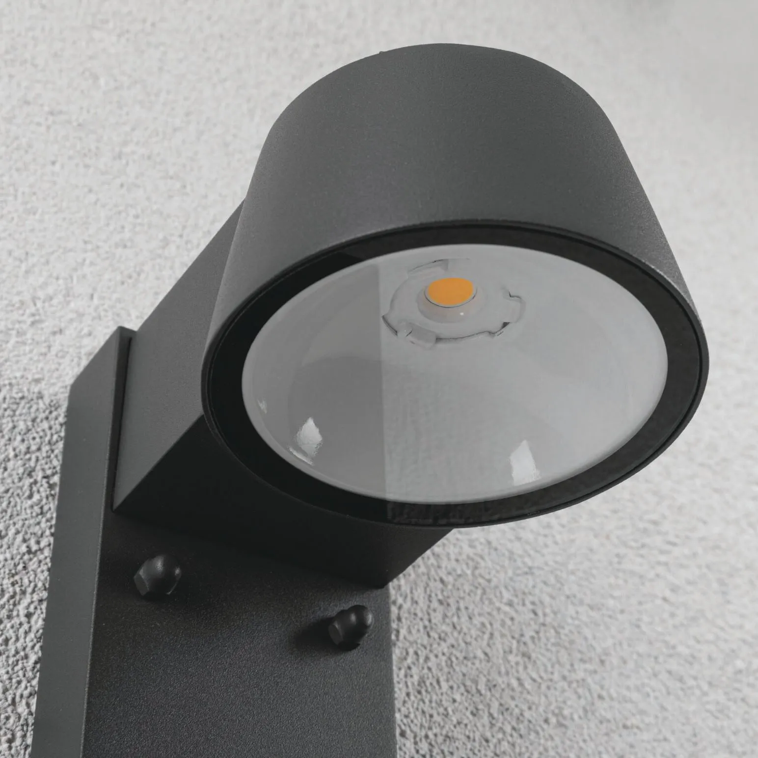 Outdoor Capea 8W LED Wall Light with Motion Detection and Insect Friendly Lumination in Anthracite