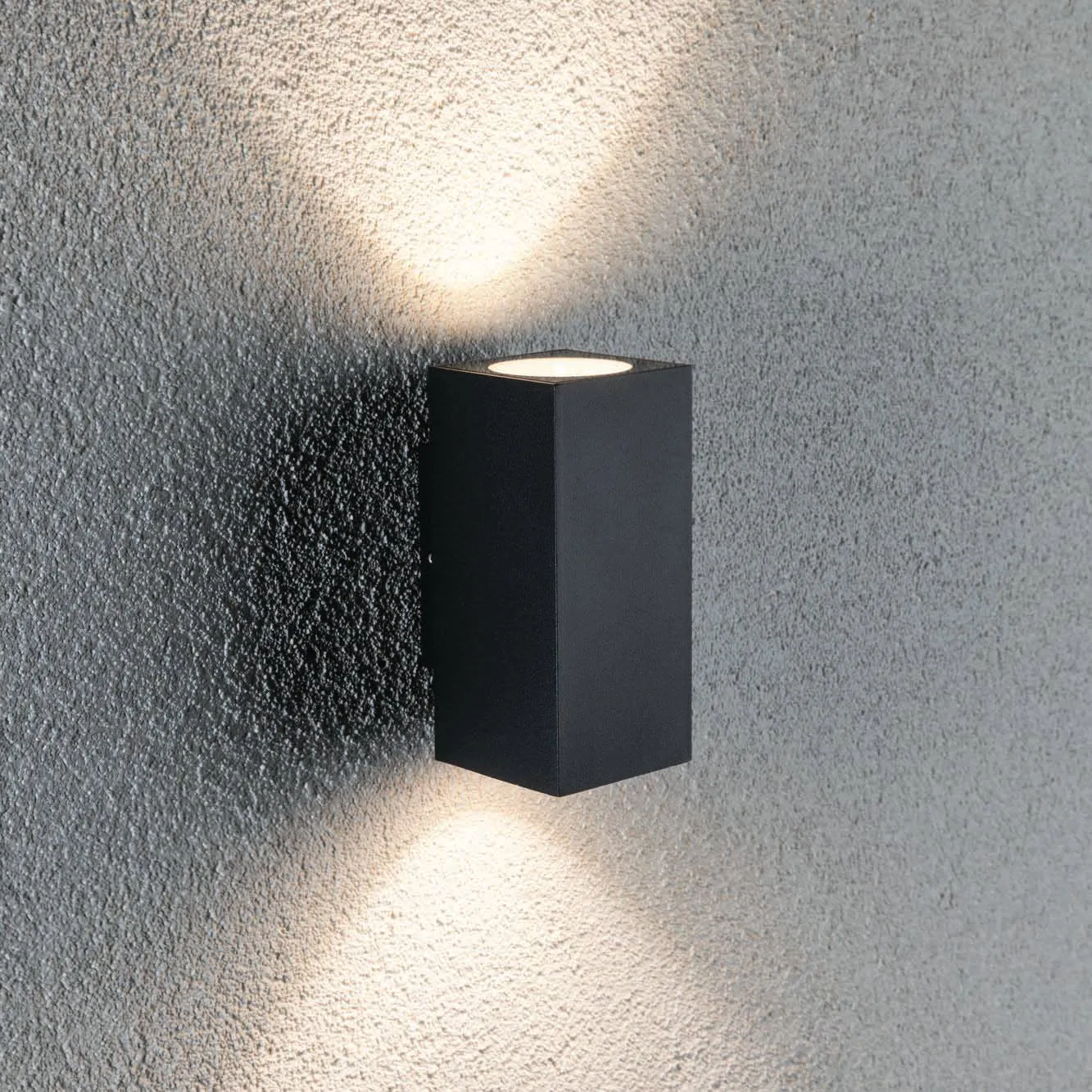 Outdoor Flame 6.6W LED Dual Output Wall Light in Anthracite