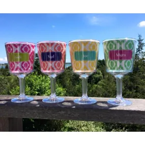 Paparte Personalized Wine Glass