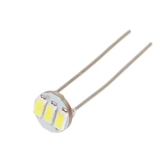 Partsam 20Pcs 4.7mm-12v Car White Mini Bulbs Lamps Indicator Cluster Speedometer Backlight Lighting