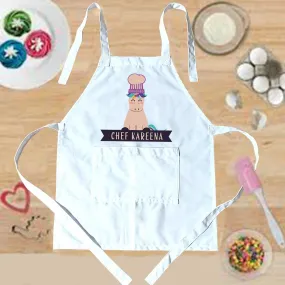 Personalized Kids Cute Chef Apron - Unicorn