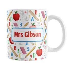 Personalized School Pattern Mug