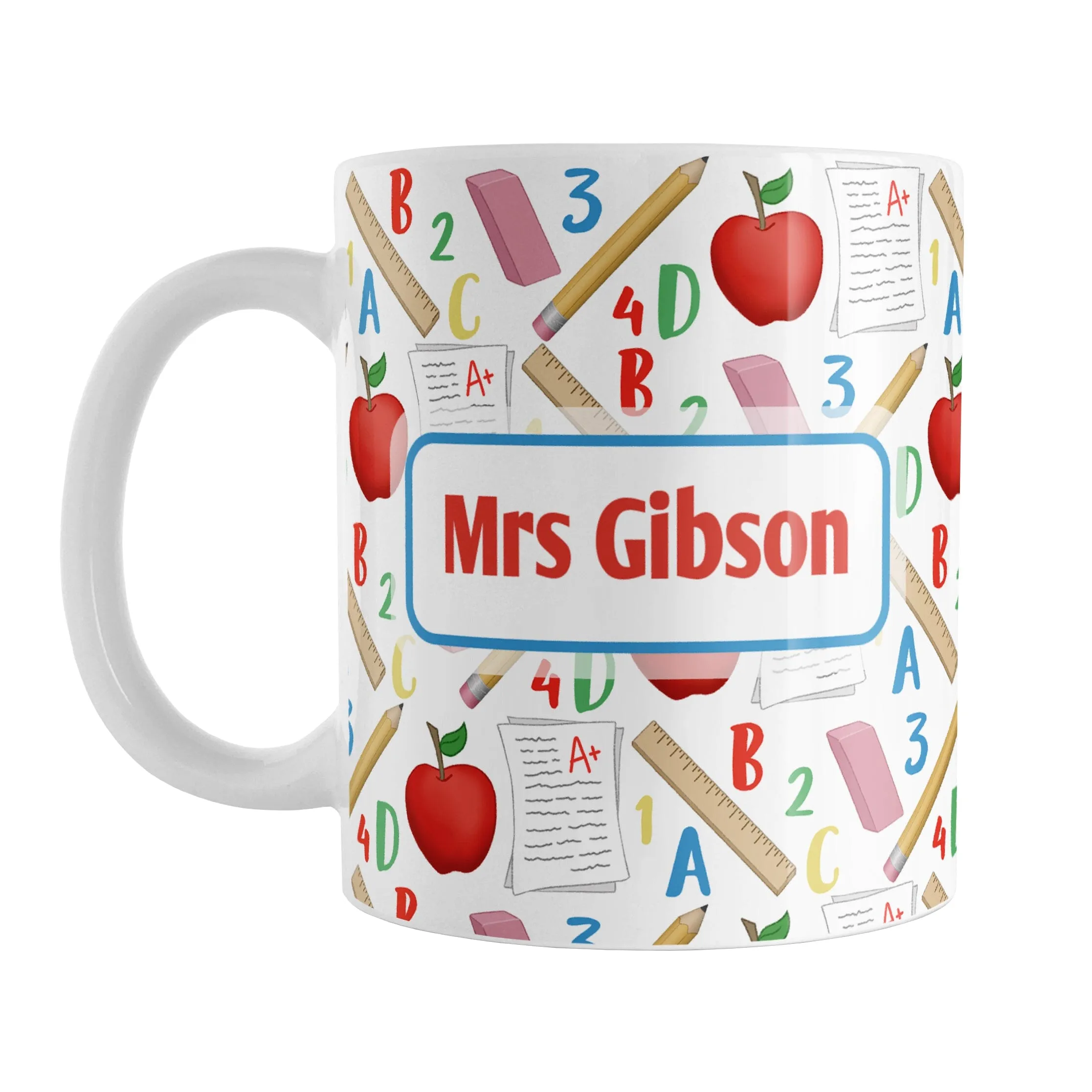 Personalized School Pattern Mug