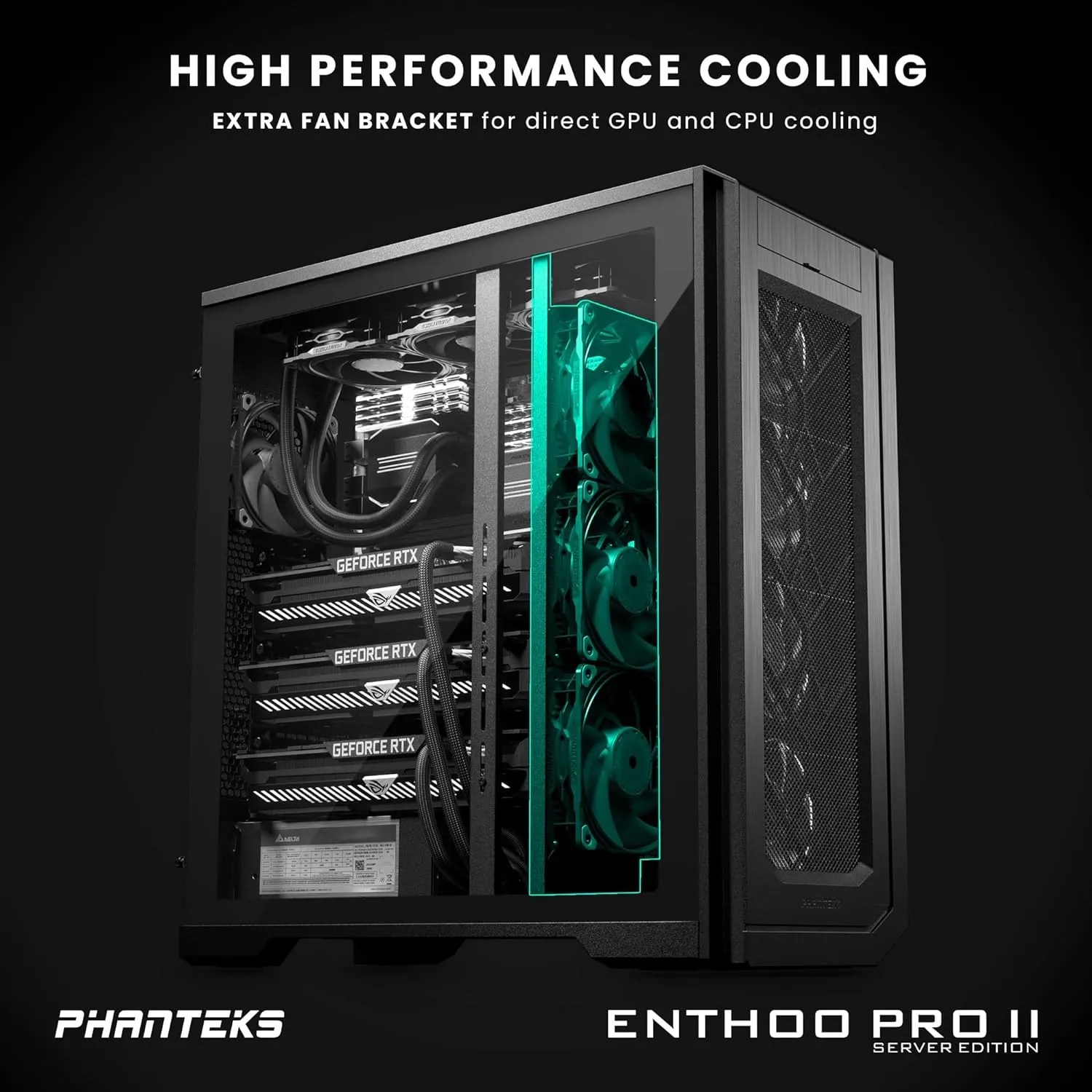 Phanteks Enthoo Pro II Closed Panel Server Edition E-ATX/SSI EEB Tower Case PH-ES620PC_BK02