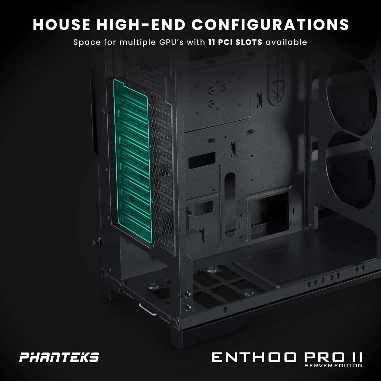 Phanteks Enthoo Pro II Closed Panel Server Edition E-ATX/SSI EEB Tower Case PH-ES620PC_BK02