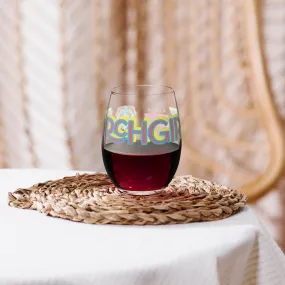 PORCHGIRLZ Stemless wine glass