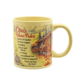 "Opa's House Rules" Gift for Opa Mug