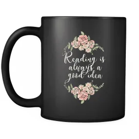 "Reading"11oz black mug