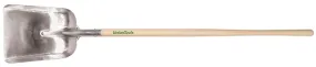 Razor-Back 79806 Scoop Shovel, 11 in W Blade, 13-1/2 in L Blade, Aluminum Blade, Hardwood Handle, Long Handle :EA: QUANTITY: 1