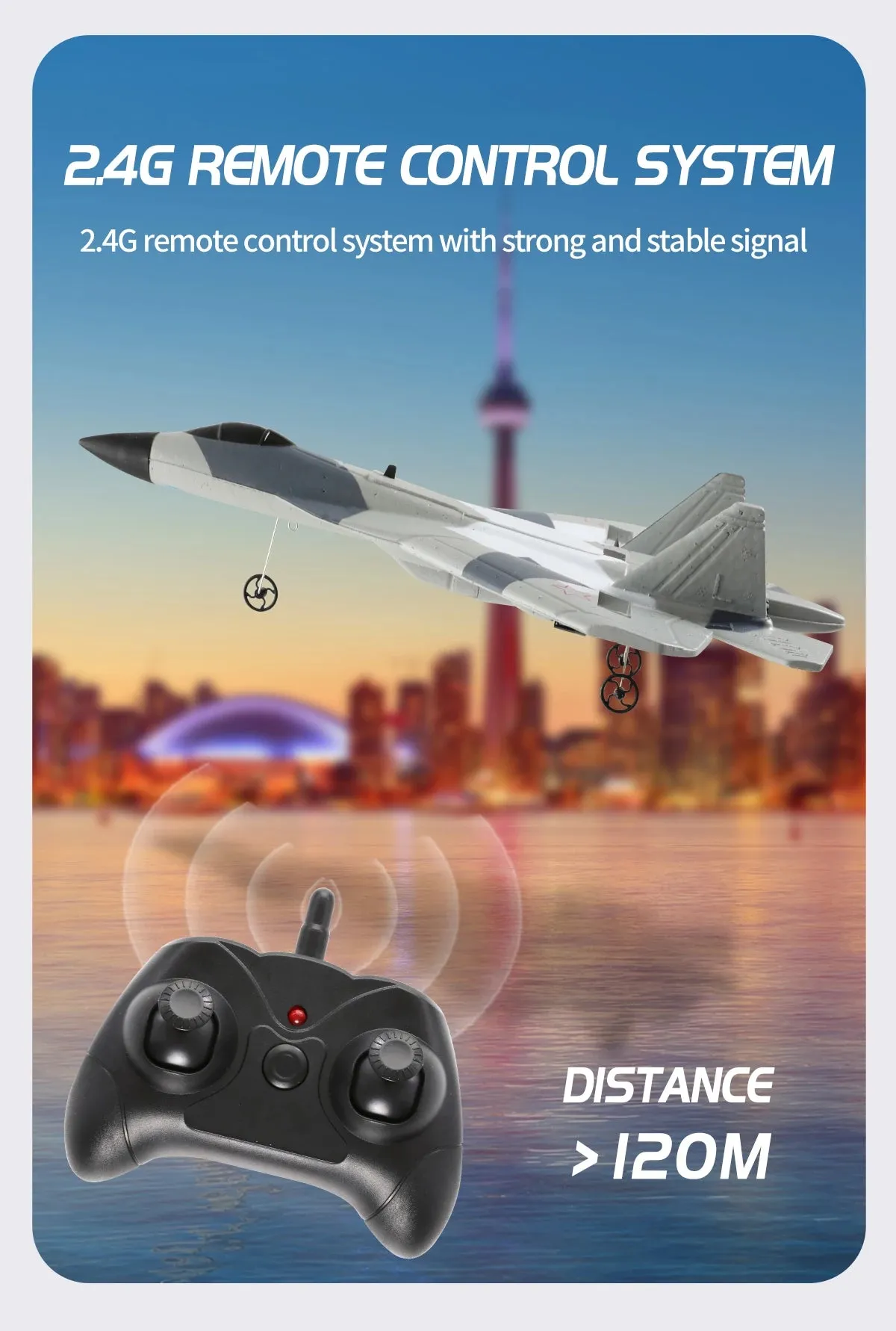 RC Foam Aircraft SU-35 Plane 2.4G Radio Control Glider Remote Control Fighter Plane Glider Airplane Foam Boys Toys for Children