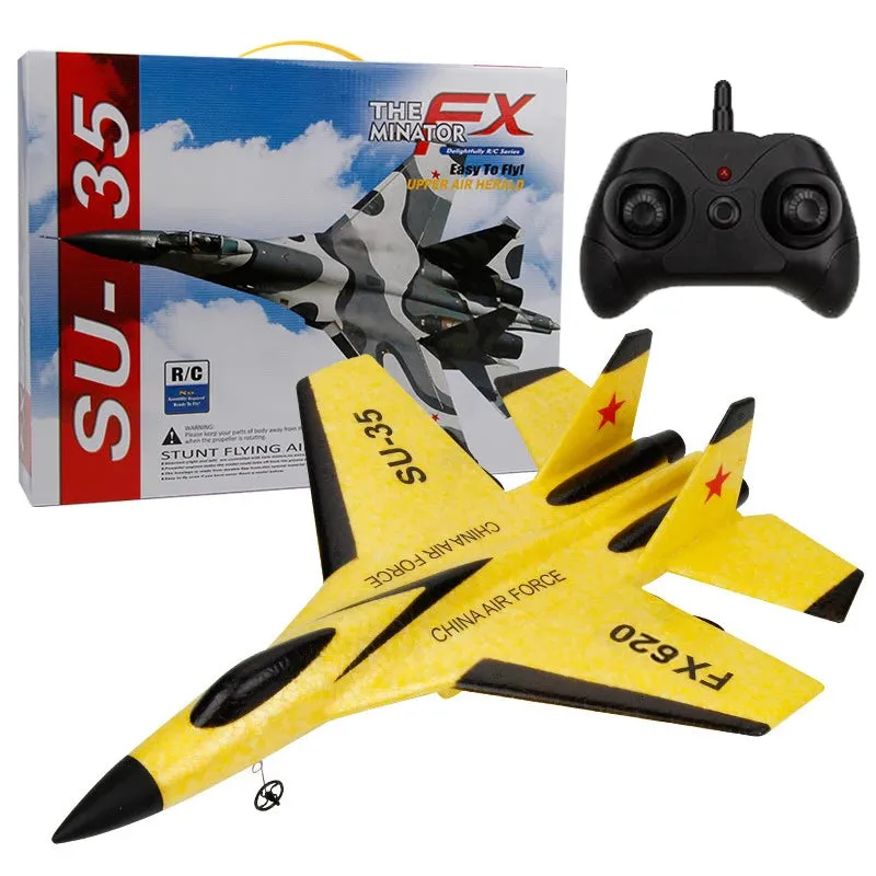 RC Foam Aircraft SU-35 Plane 2.4G Radio Control Glider Remote Control Fighter Plane Glider Airplane Foam Boys Toys for Children