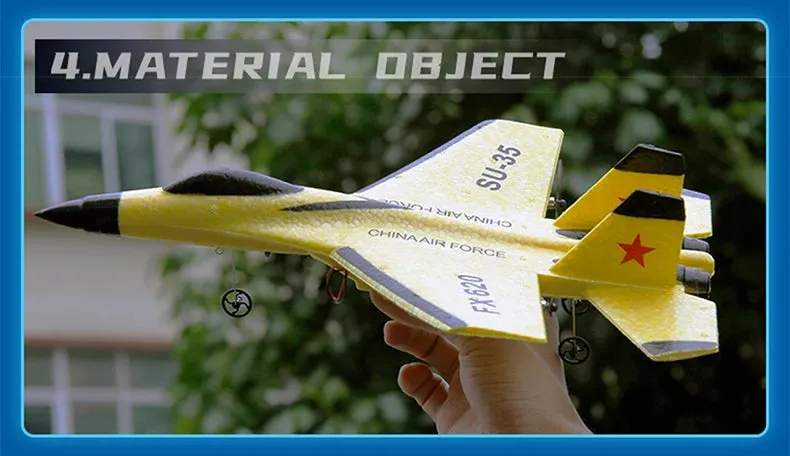 RC Foam Aircraft SU-35 Plane 2.4G Radio Control Glider Remote Control Fighter Plane Glider Airplane Foam Boys Toys for Children