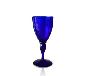 Redcliffe Blue Glass Goblet