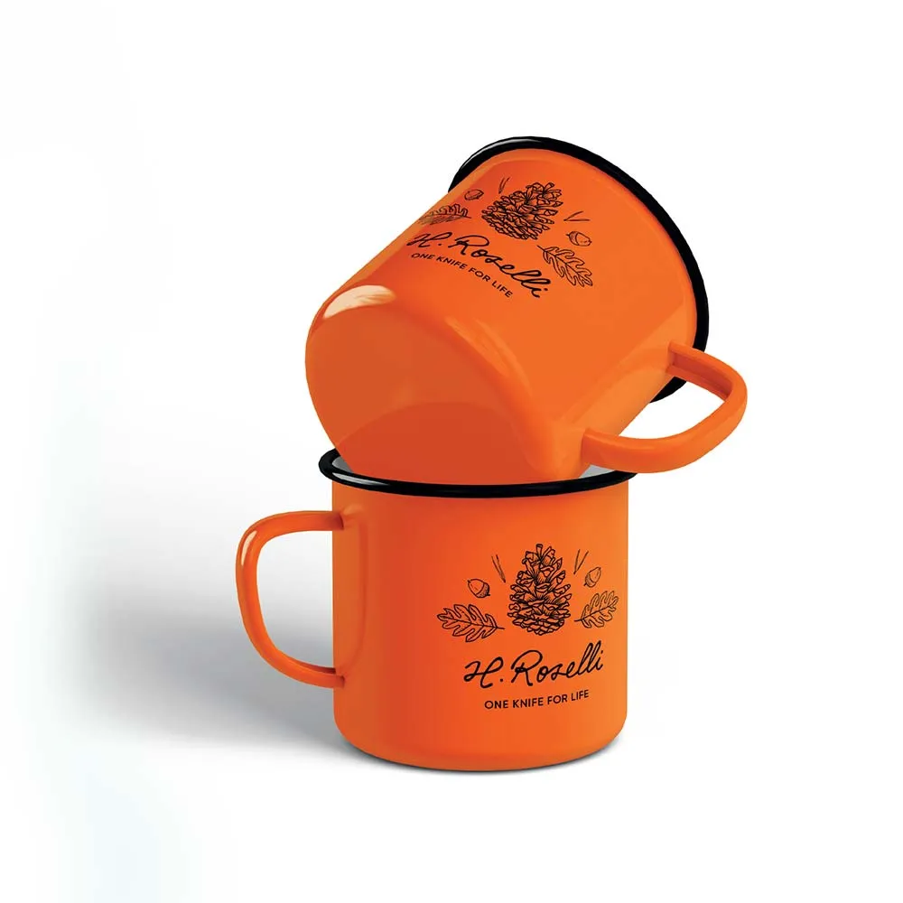 Roselli Mug White, Orange, Or Beige