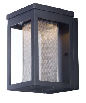 Salon 6" x 10" Single Light Outdoor Wall Sconce in Black