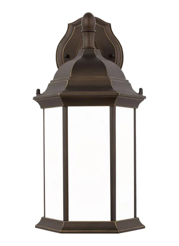 Sevier Collection - Medium One Light Downlight Outdoor Wall Lantern | Finish: Antique Bronze - 8938751-71