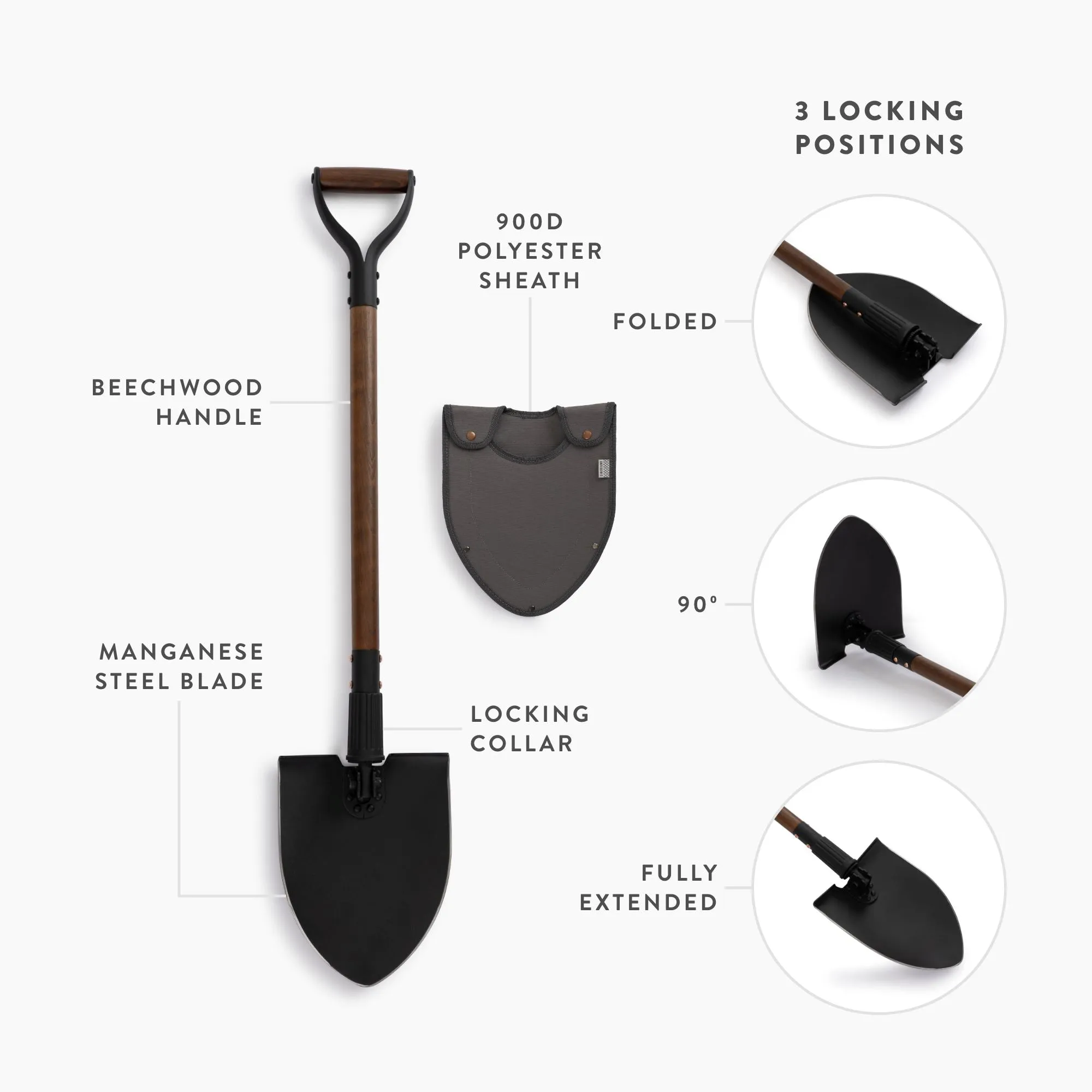 Spading Fork & Folding Shovel Set