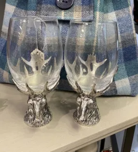 Stag Wine Glasses (Set of 2)