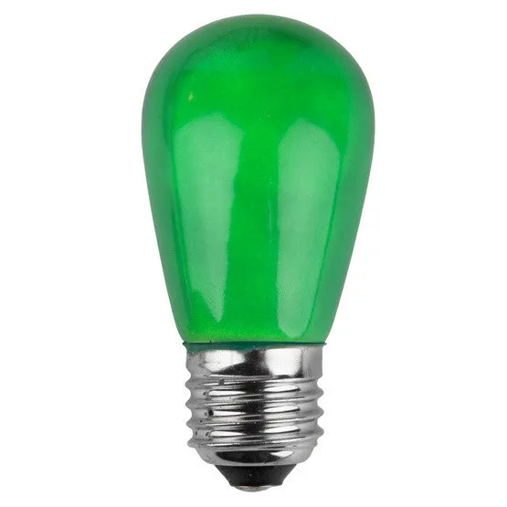 T50 Opaque LED Patio Lights - E-26 - Green - 25 Pack