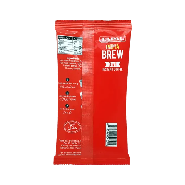 TAPAL INSTA BREW 3-IN-1 INSTANT COFFEE 25G