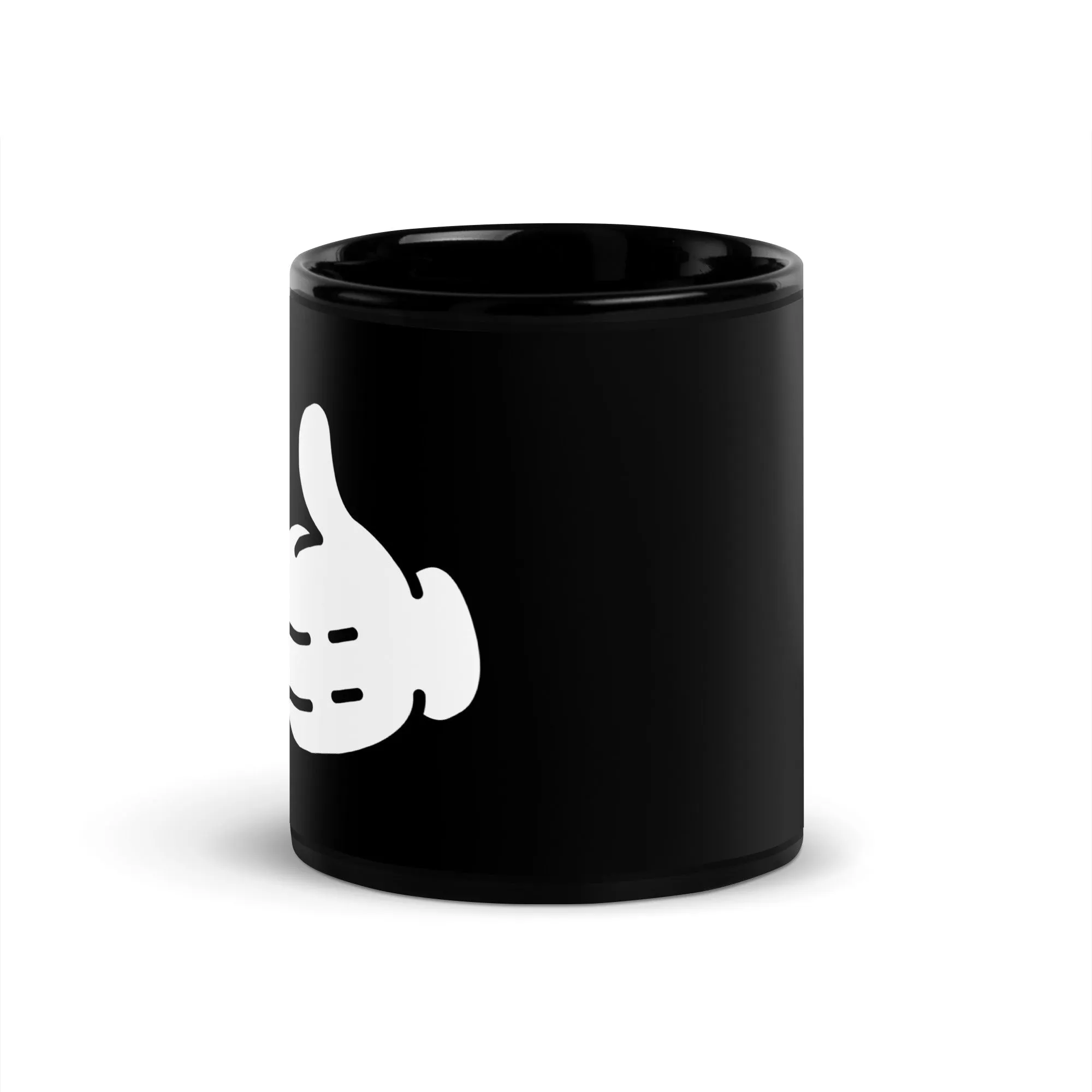 Thumbs up Black Glossy Mug