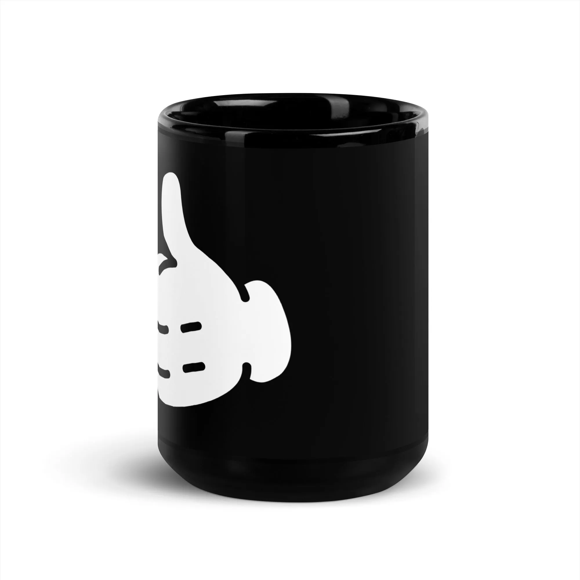 Thumbs up Black Glossy Mug