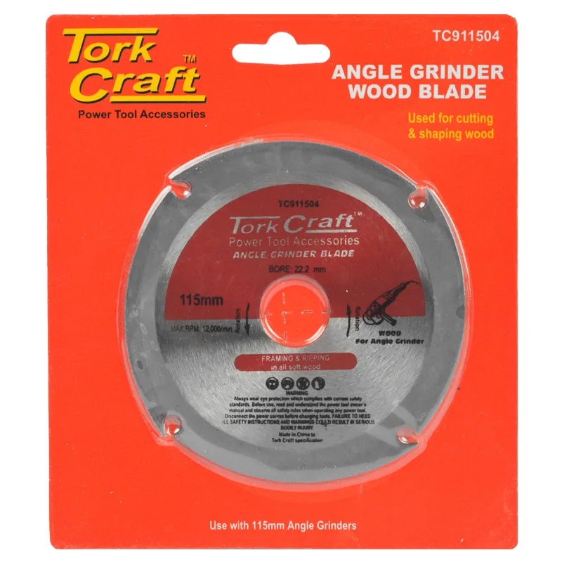 Tork Craft Blade 4 Teeth 015Mm X 22.23Mm For Wood