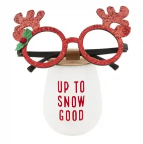 Up To Xmas Silicone Wine Glass