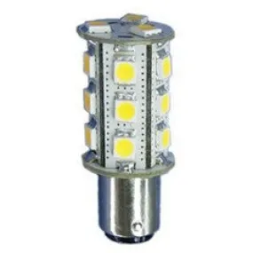 Warm White LED Bayonet Bulb - BA15S SCC 10-30V