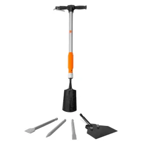 WEN 61635 5-in-1 Pneumatic Multi-Function Tool with Scraper, Shovel, and Chisel Attachments