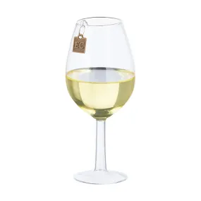 White Wine Wishes Glass Ornament