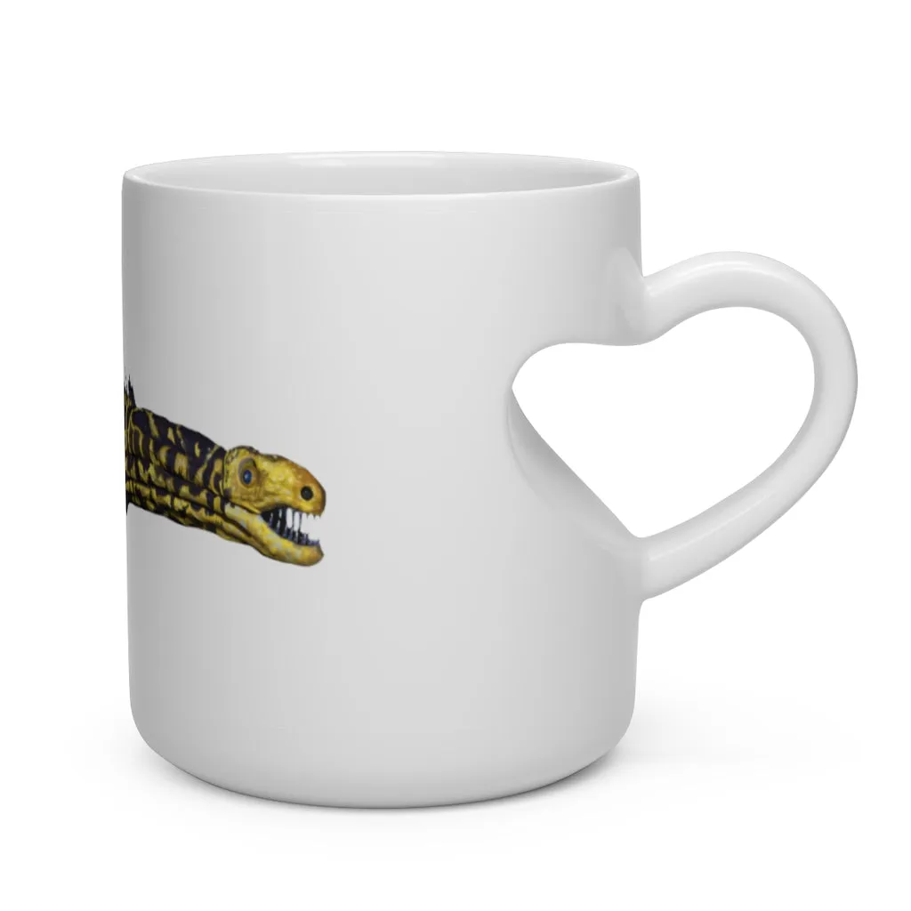 Yellow Eel Heart Shape Mug