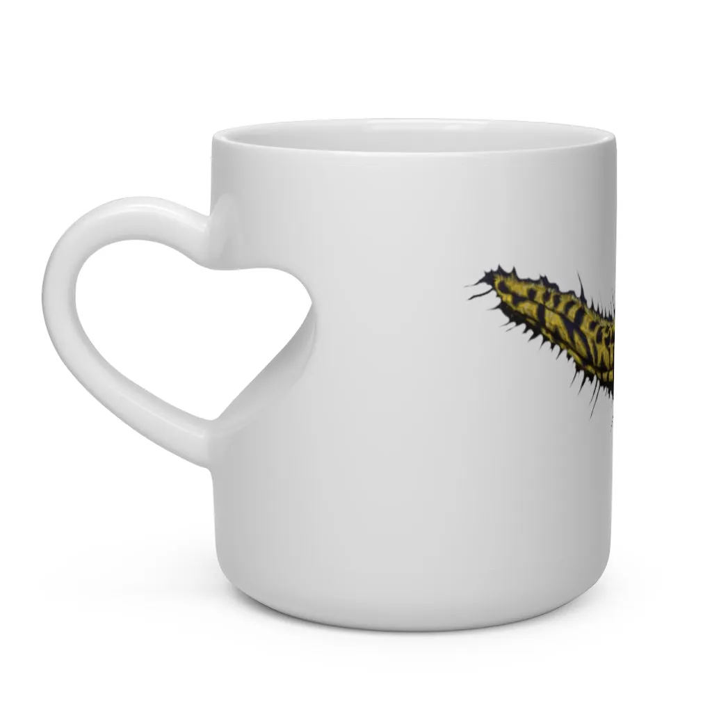 Yellow Eel Heart Shape Mug