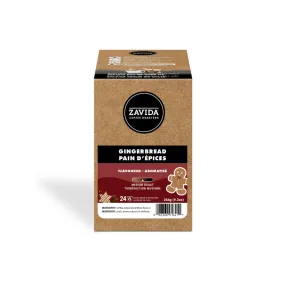 Zavida Gingerbread Single Serve Coffee 24 Pack